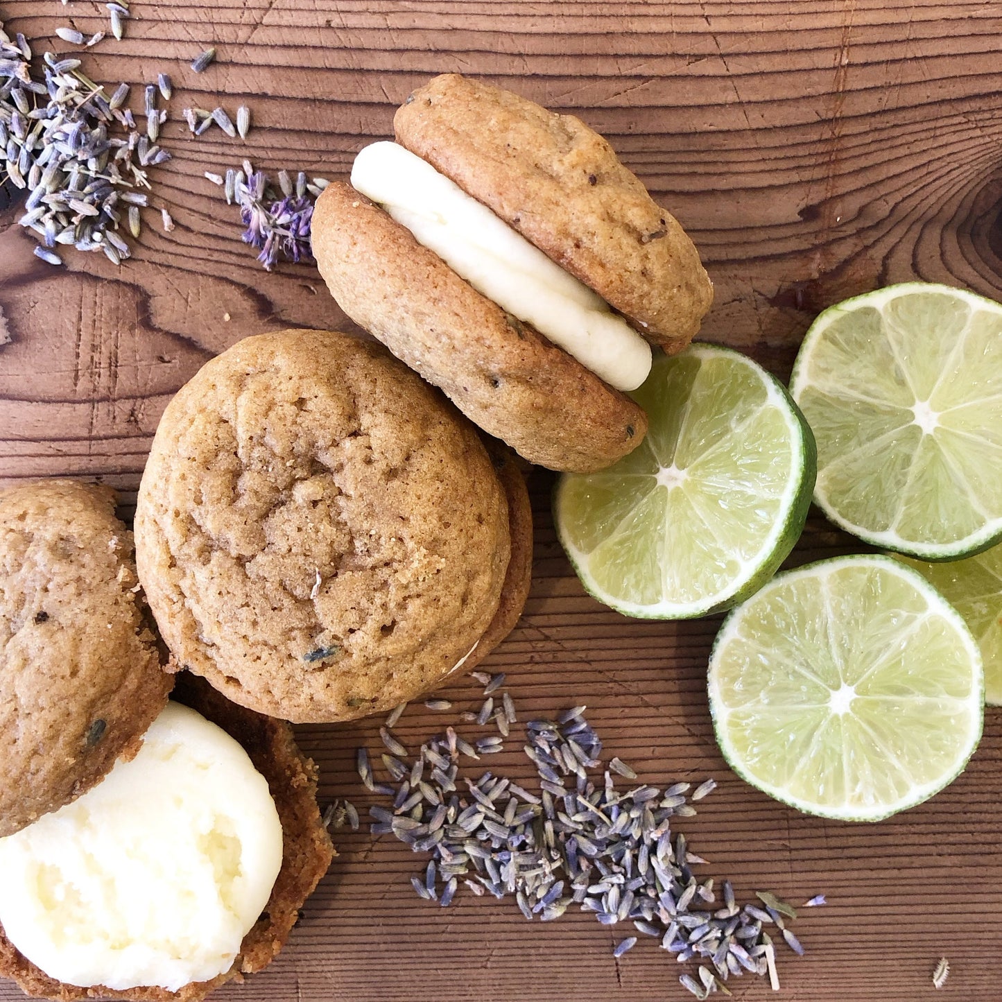 Cookie Sandwich Lime & Lavande