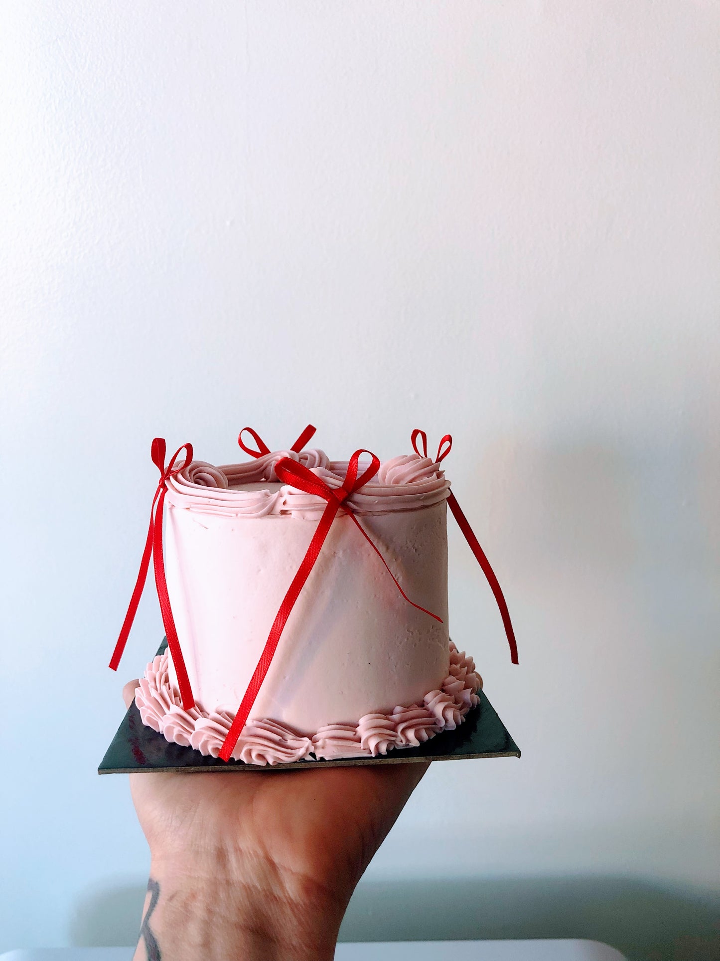 vintage heart cake